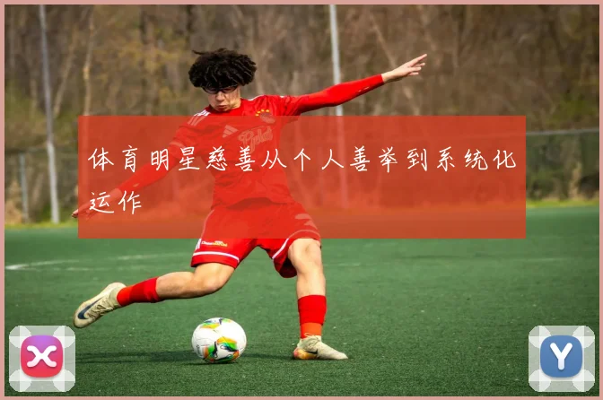 体育明星慈善从个人善举到系统化运作
